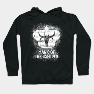 Mark of the Usurper (white W/Text) Hoodie